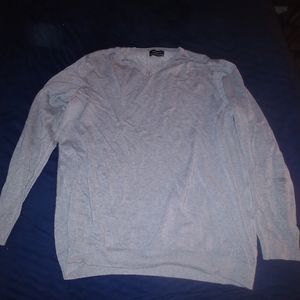 Zara Man Grey V neck Sweater